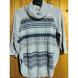 Westport 1962 gray knit sweater size medium